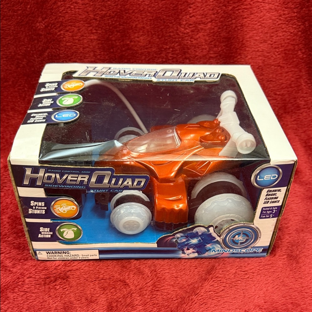 Remote Control HOVER QUAD Sidewinding Stunt Orange Car Mindscope LED Lights B